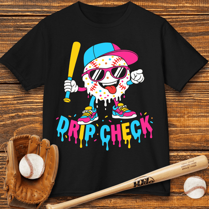 Drip Check Baseball Kids T-shirt - HomeRun PrintsKids clothes