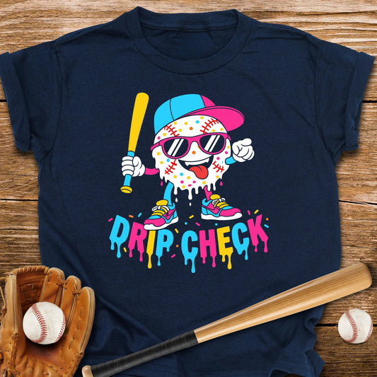 Drip Check Baseball Youth Tee - HomeRun PrintsKids clothes