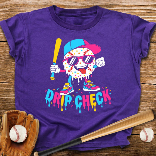 Drip Check Baseball Youth Tee - HomeRun PrintsKids clothes