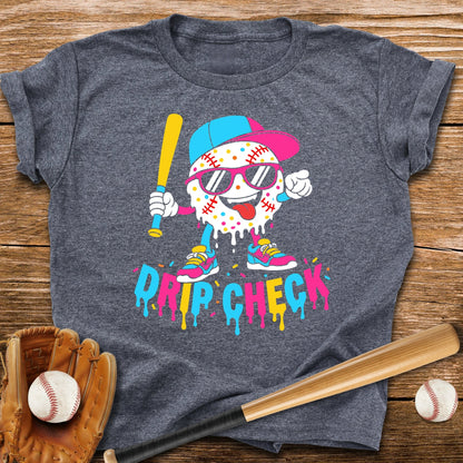 Drip Check Baseball Youth Tee - HomeRun PrintsKids clothes
