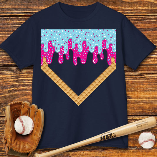 Drip Home Plate Kids T-shirt - HomeRun PrintsKids clothes