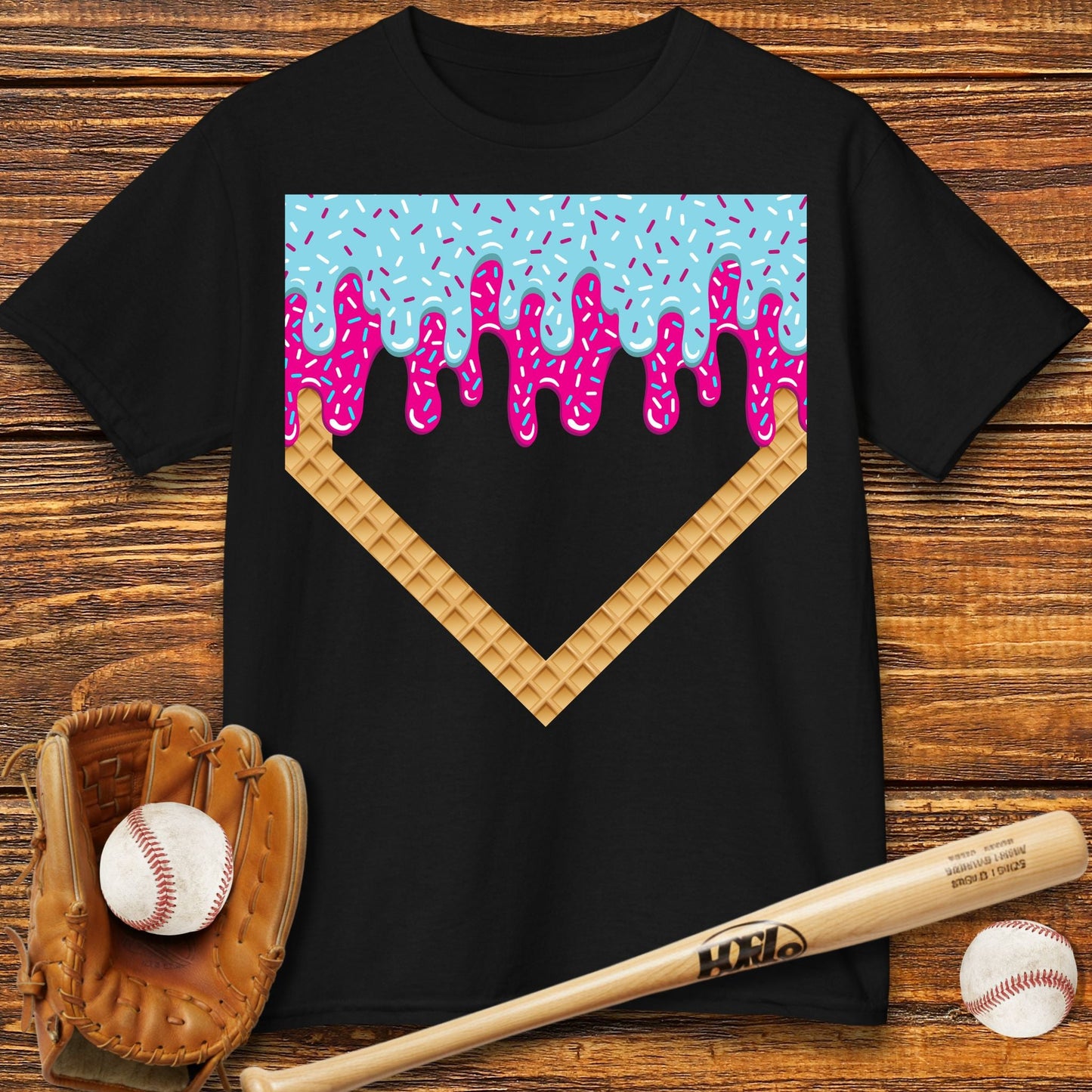 Drip Home Plate Kids T-shirt - HomeRun PrintsKids clothes