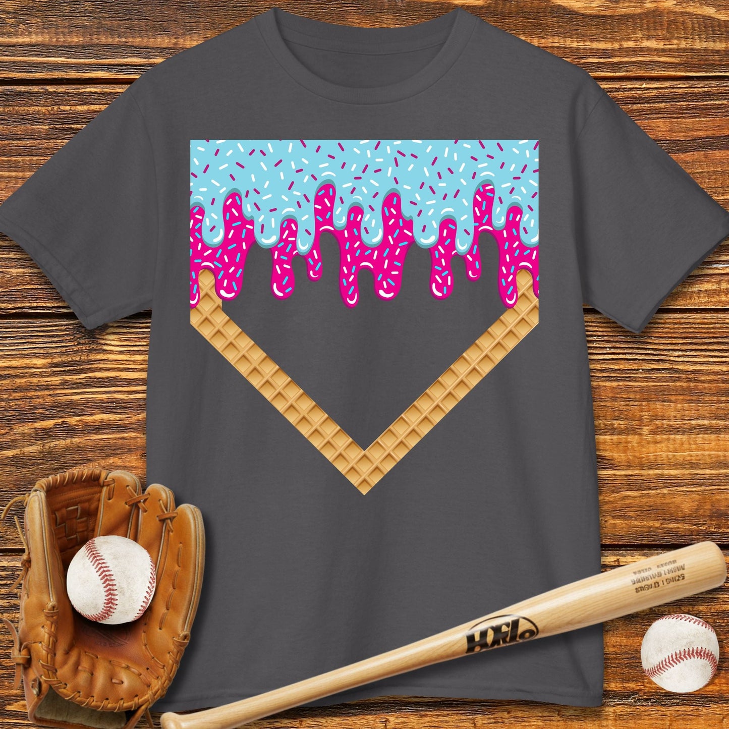 Drip Home Plate Kids T-shirt - HomeRun PrintsKids clothes
