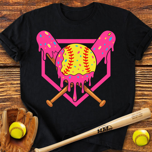 Drip Softball Adult T-Shirt - HomeRun PrintsT-Shirt