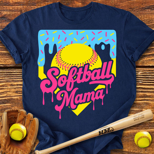 Drip Softball Mama T-Shirt - HomeRun PrintsT-Shirt