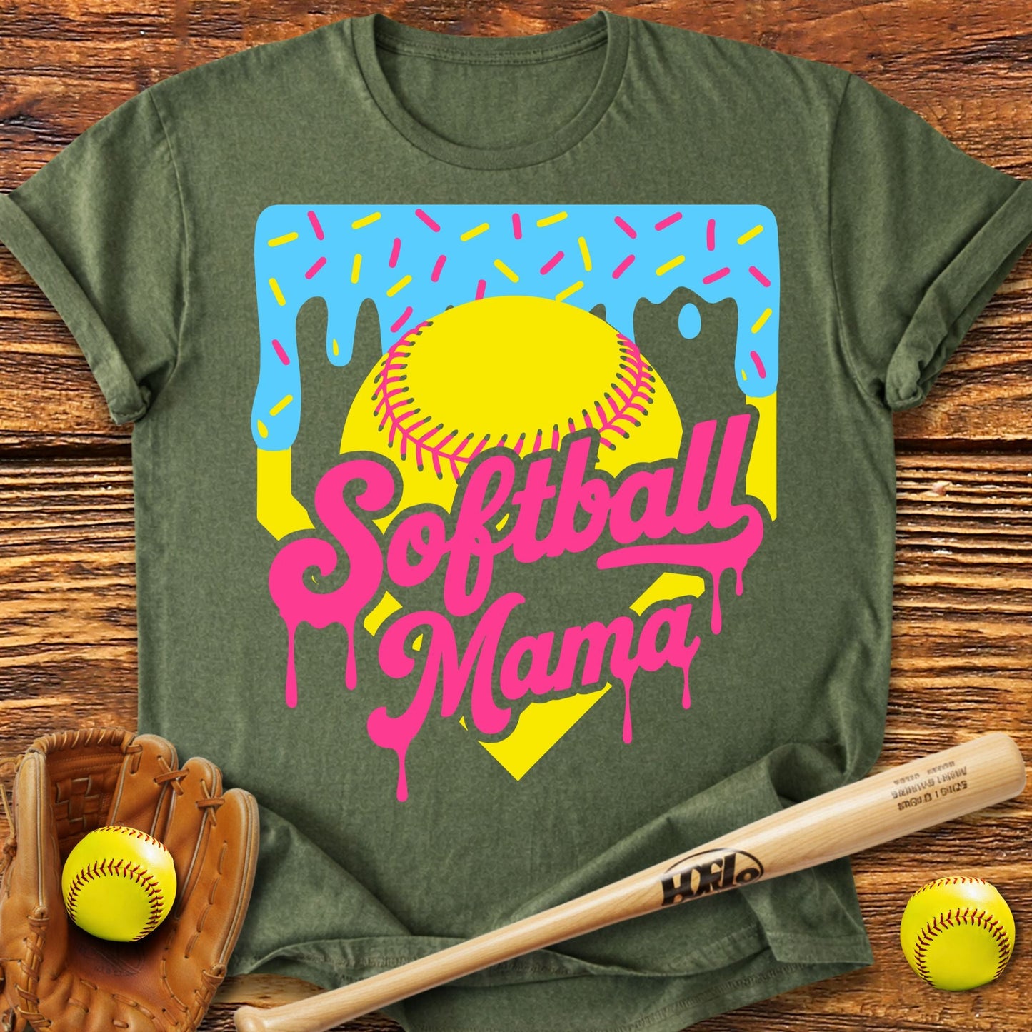 Drip Softball Mama T-Shirt - HomeRun PrintsT-Shirt