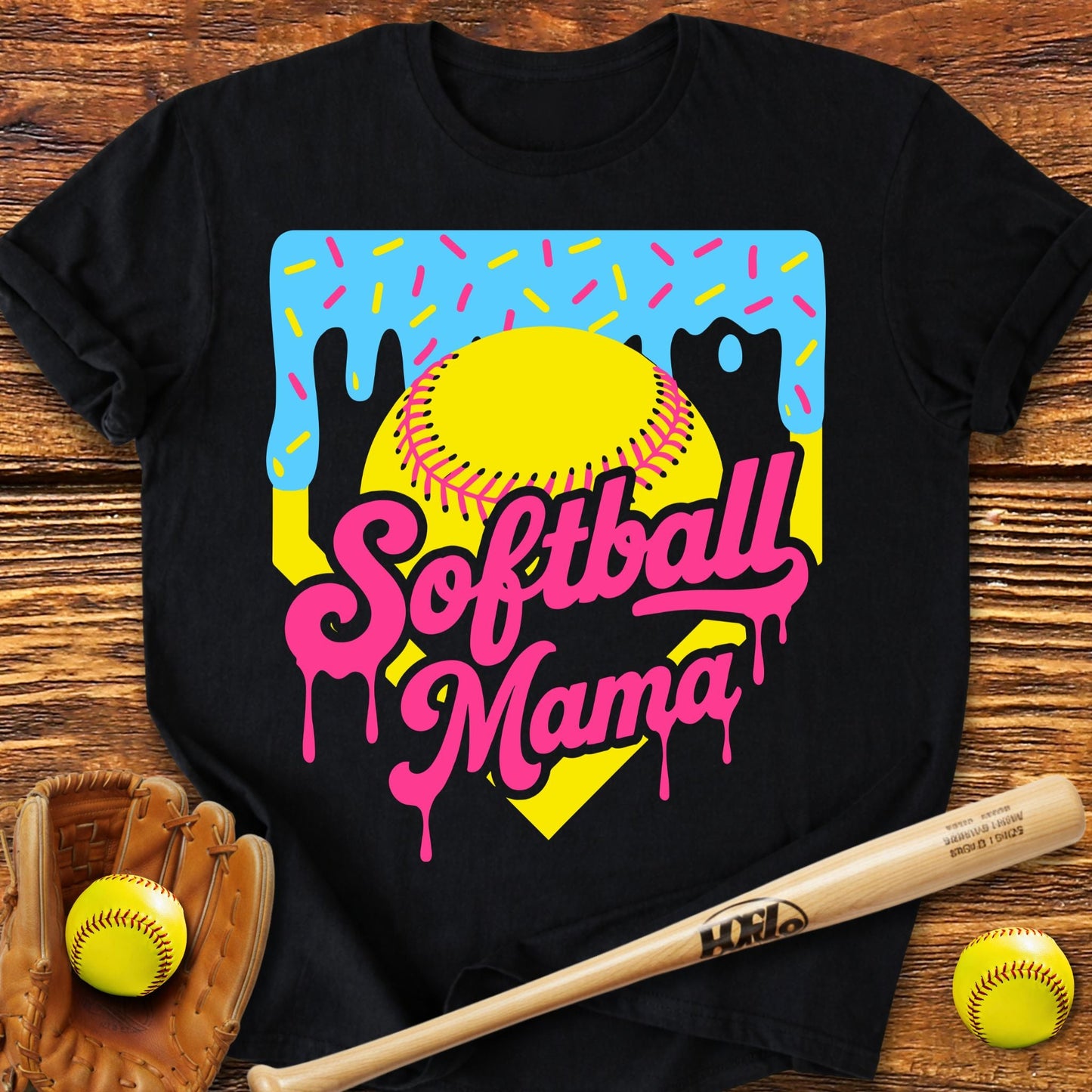 Drip Softball Mama T-Shirt - HomeRun PrintsT-Shirt