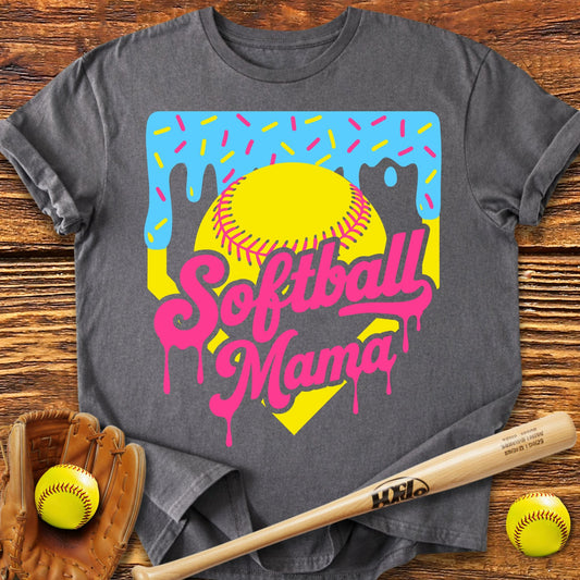 Drip Softball Mama T-Shirt - HomeRun PrintsT-Shirt