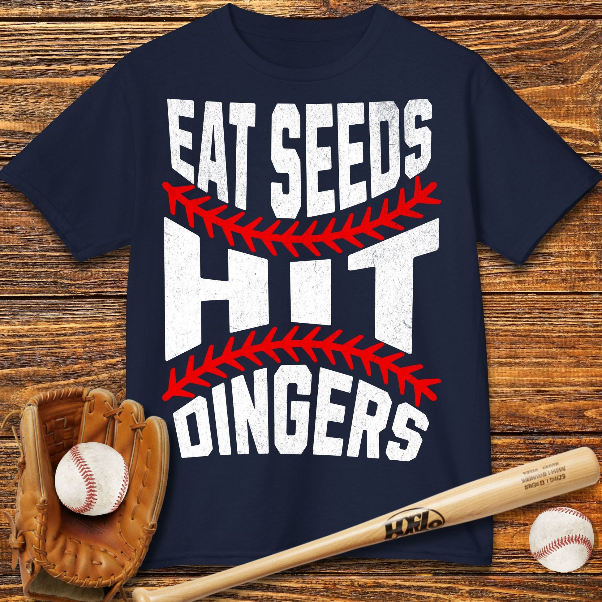Eat Seeds Hit Dingers Kids T-Shirt - HomeRun PrintsKids clothes