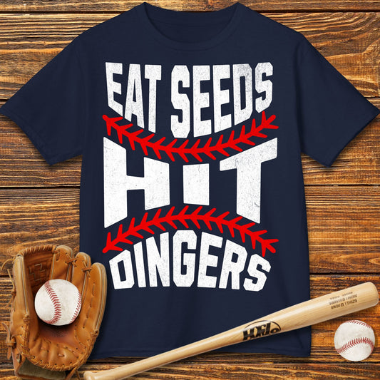 Eat Seeds Hit Dingers Kids T-Shirt - HomeRun PrintsKids clothes