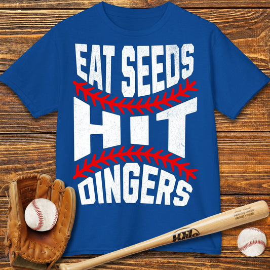 Eat Seeds Hit Dingers Kids T-Shirt - HomeRun PrintsKids clothes