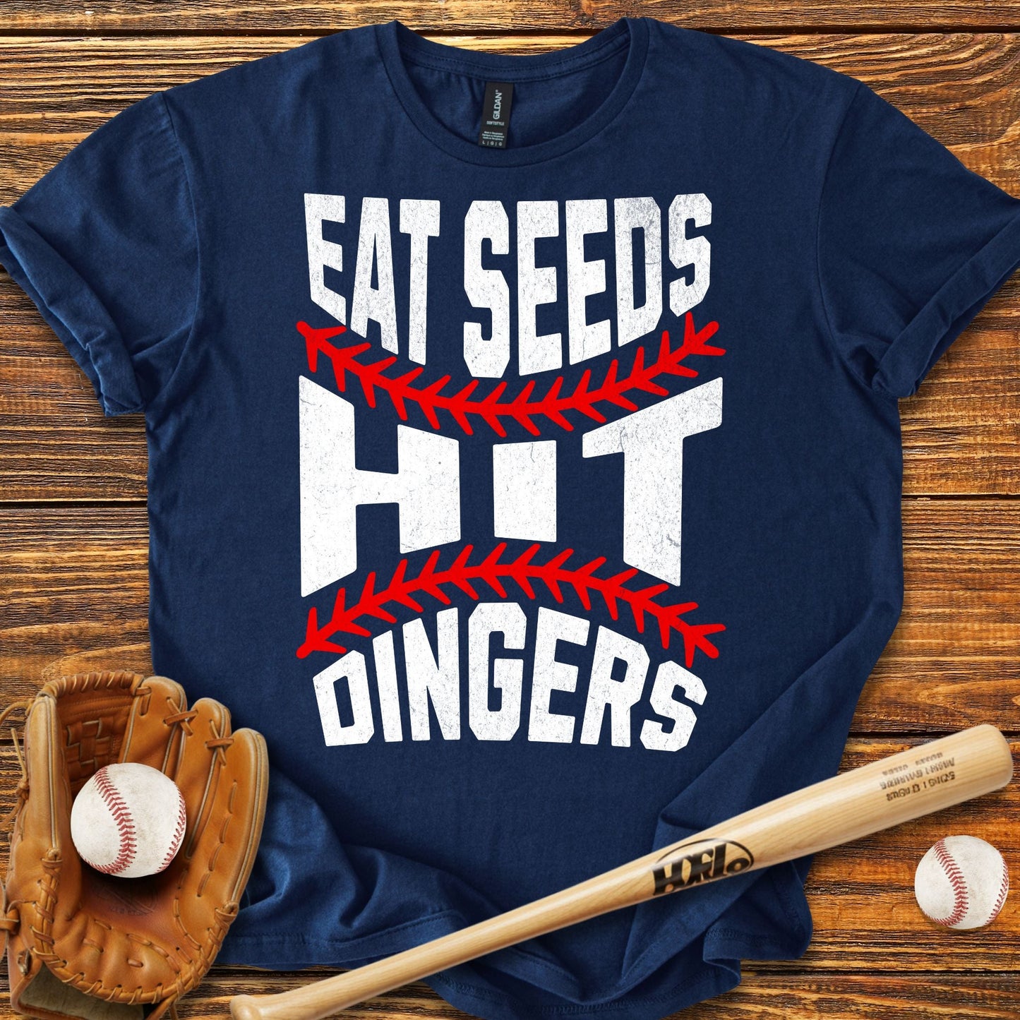 Eat Seeds Hit Dingers T-Shirt - HomeRun PrintsT-Shirt