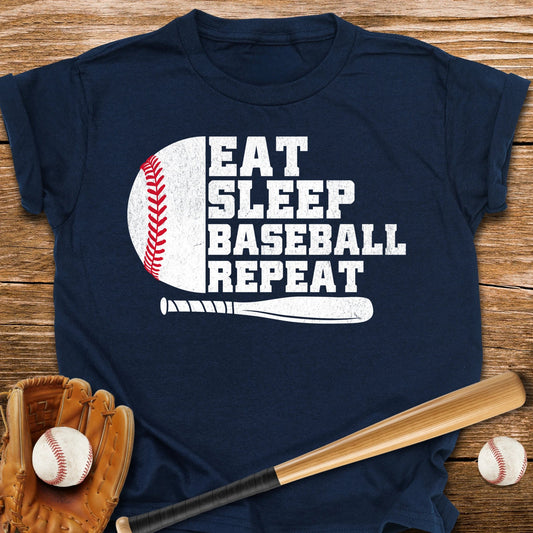 Eat Sleep Baseball Repeat Youth Tee - HomeRun PrintsKids clothes