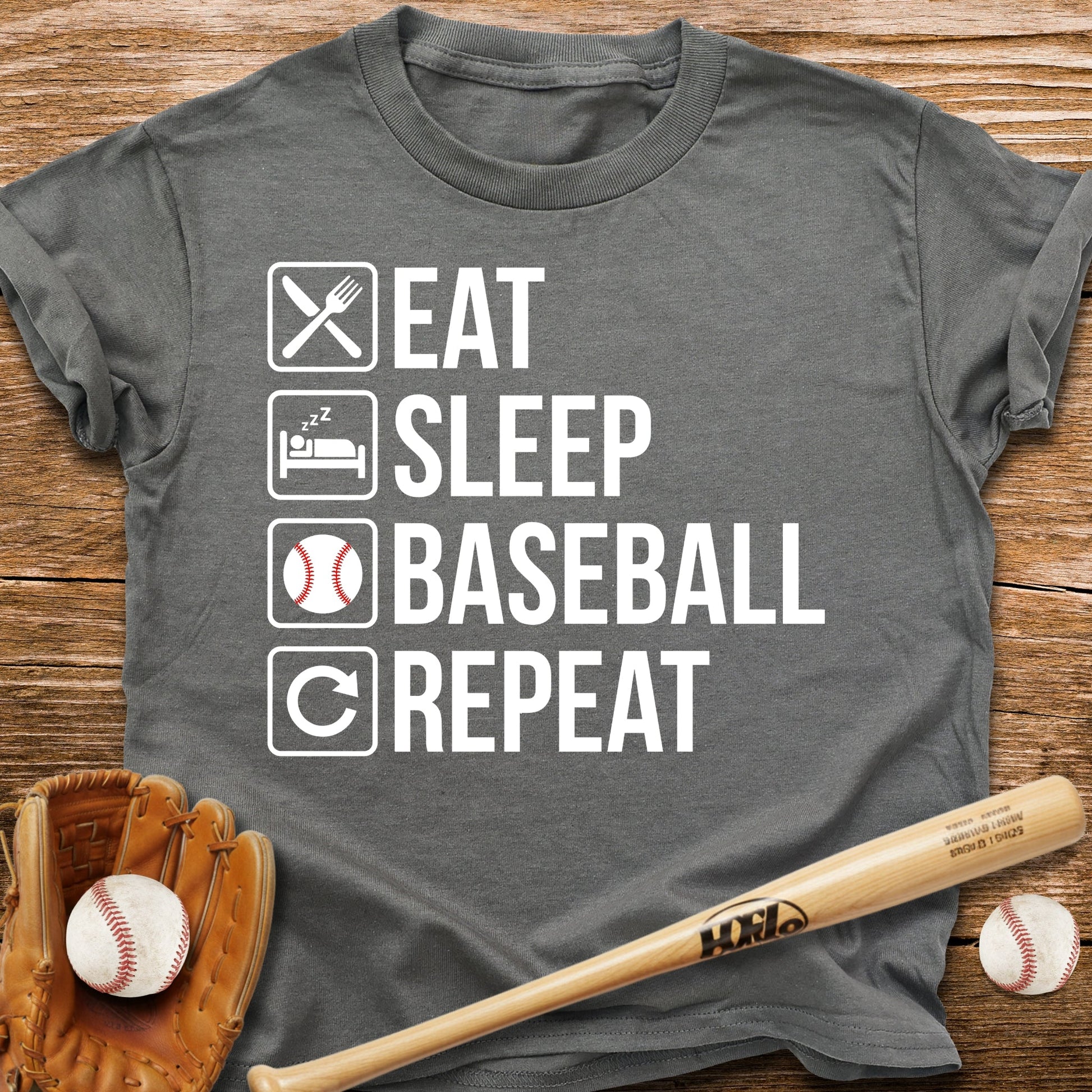 Eat Sleep Baseball Youth Tee - HomeRun PrintsKids clothes