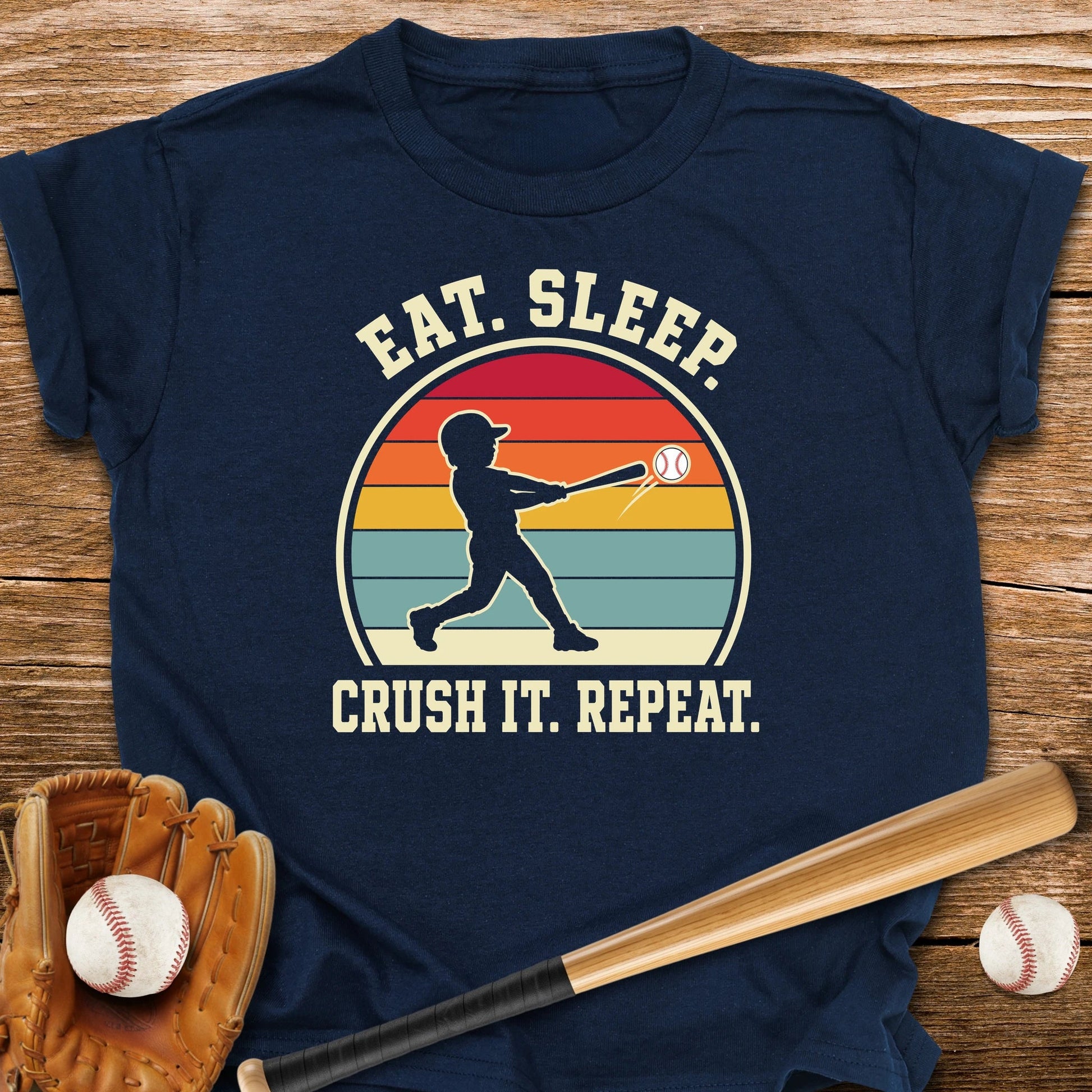 Eat Sleep Crush It Repeat Youth Tee - HomeRun PrintsKids clothes