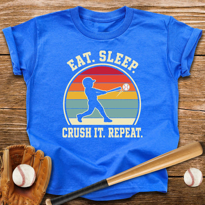 Eat Sleep Crush It Repeat Youth Tee - HomeRun PrintsKids clothes