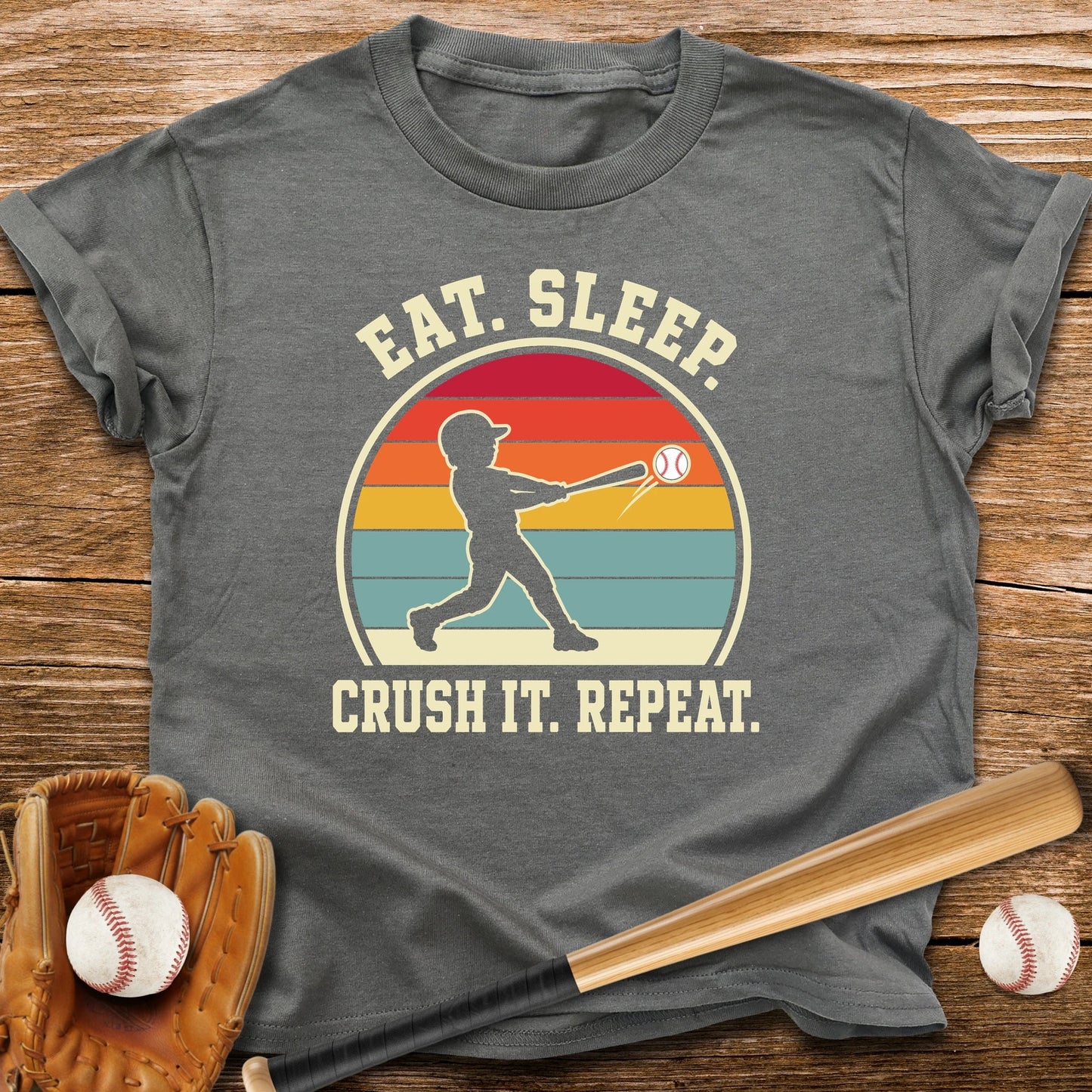 Eat Sleep Crush It Repeat Youth Tee - HomeRun PrintsKids clothes