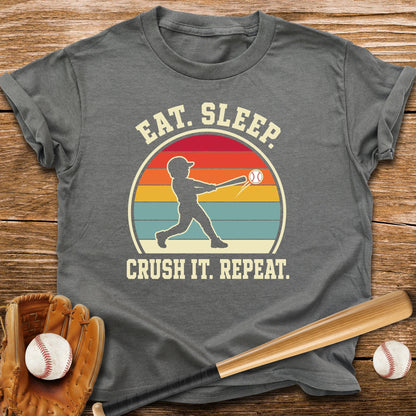 Eat Sleep Crush It Repeat Youth Tee - HomeRun PrintsKids clothes