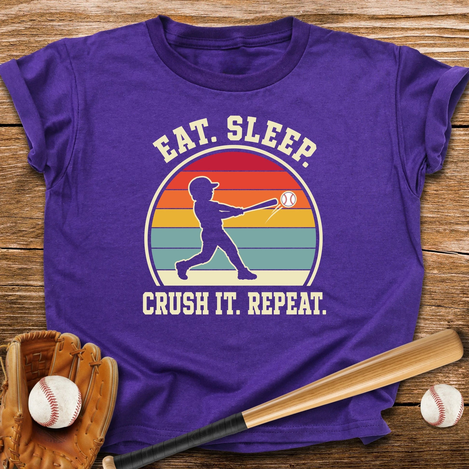 Eat Sleep Crush It Repeat Youth Tee - HomeRun PrintsKids clothes