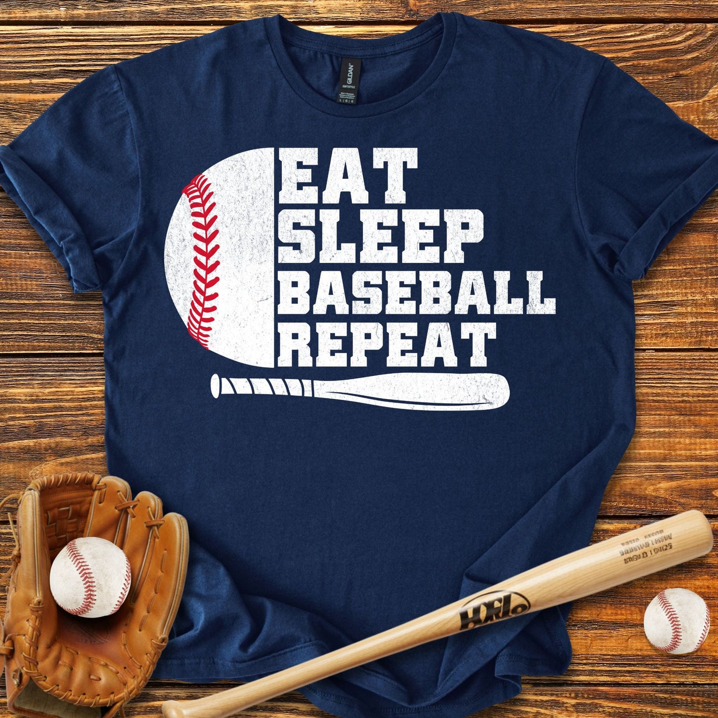 Eat Sleep Repeat T-Shirt - HomeRun PrintsT-Shirt