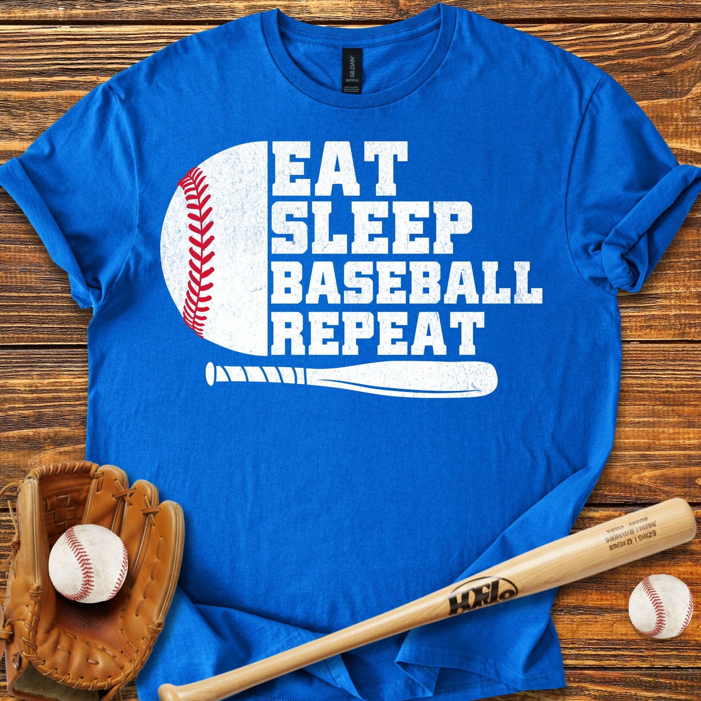 Eat Sleep Repeat T-Shirt - HomeRun PrintsT-Shirt