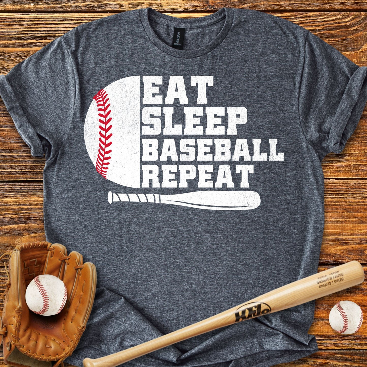 Eat Sleep Repeat T-Shirt - HomeRun PrintsT-Shirt