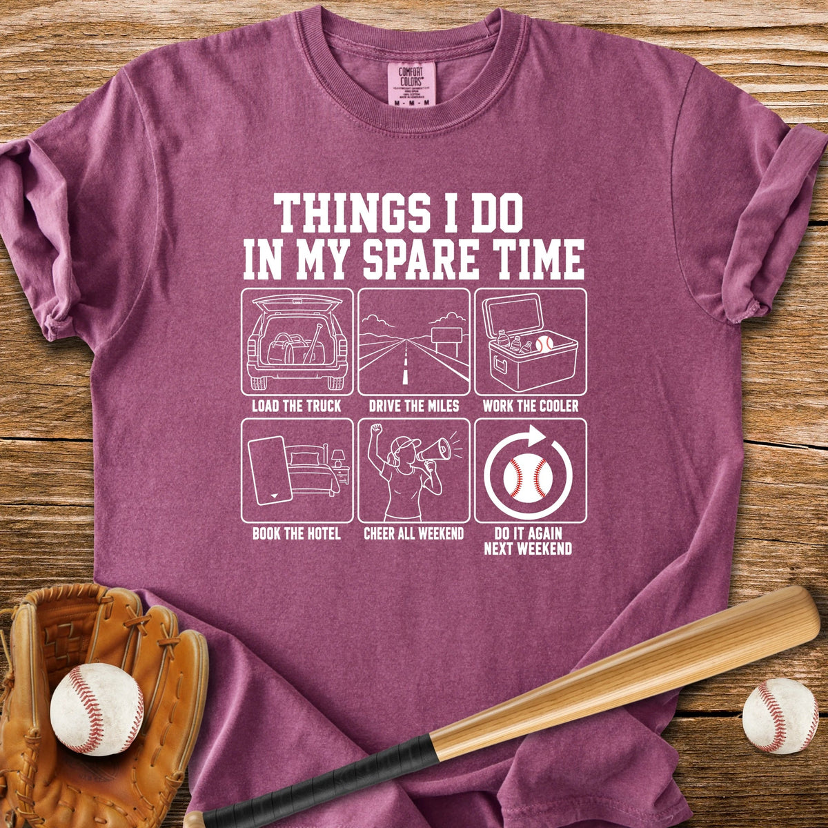 Every Weekend Is Travel Ball - HomeRun PrintsComfort Colors