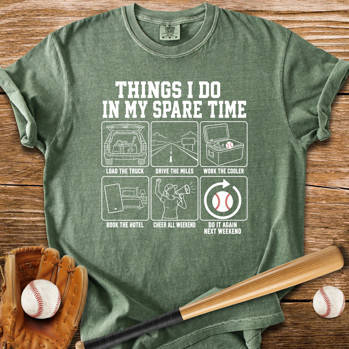 Every Weekend Is Travel Ball - HomeRun PrintsComfort Colors