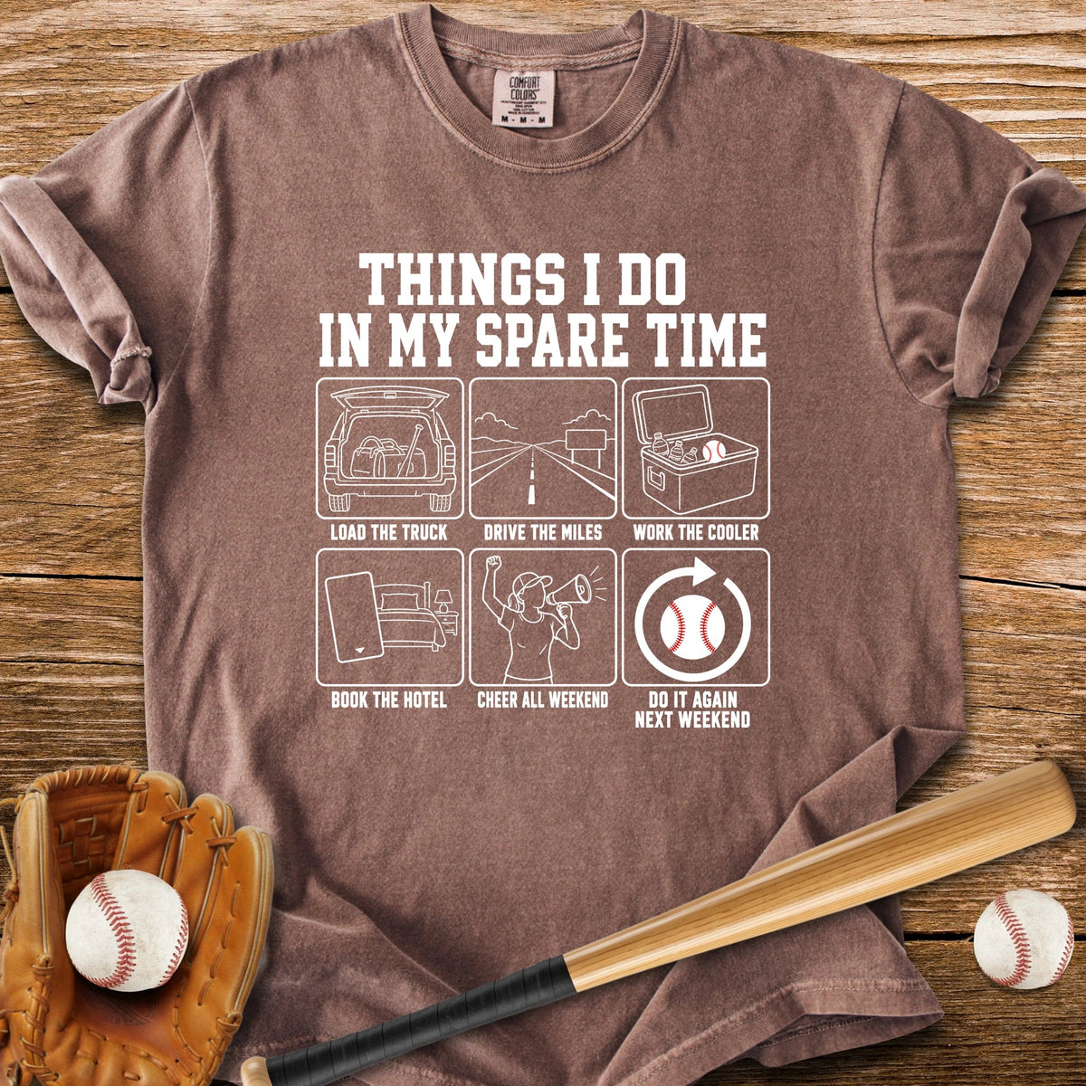 Every Weekend Is Travel Ball - HomeRun PrintsComfort Colors