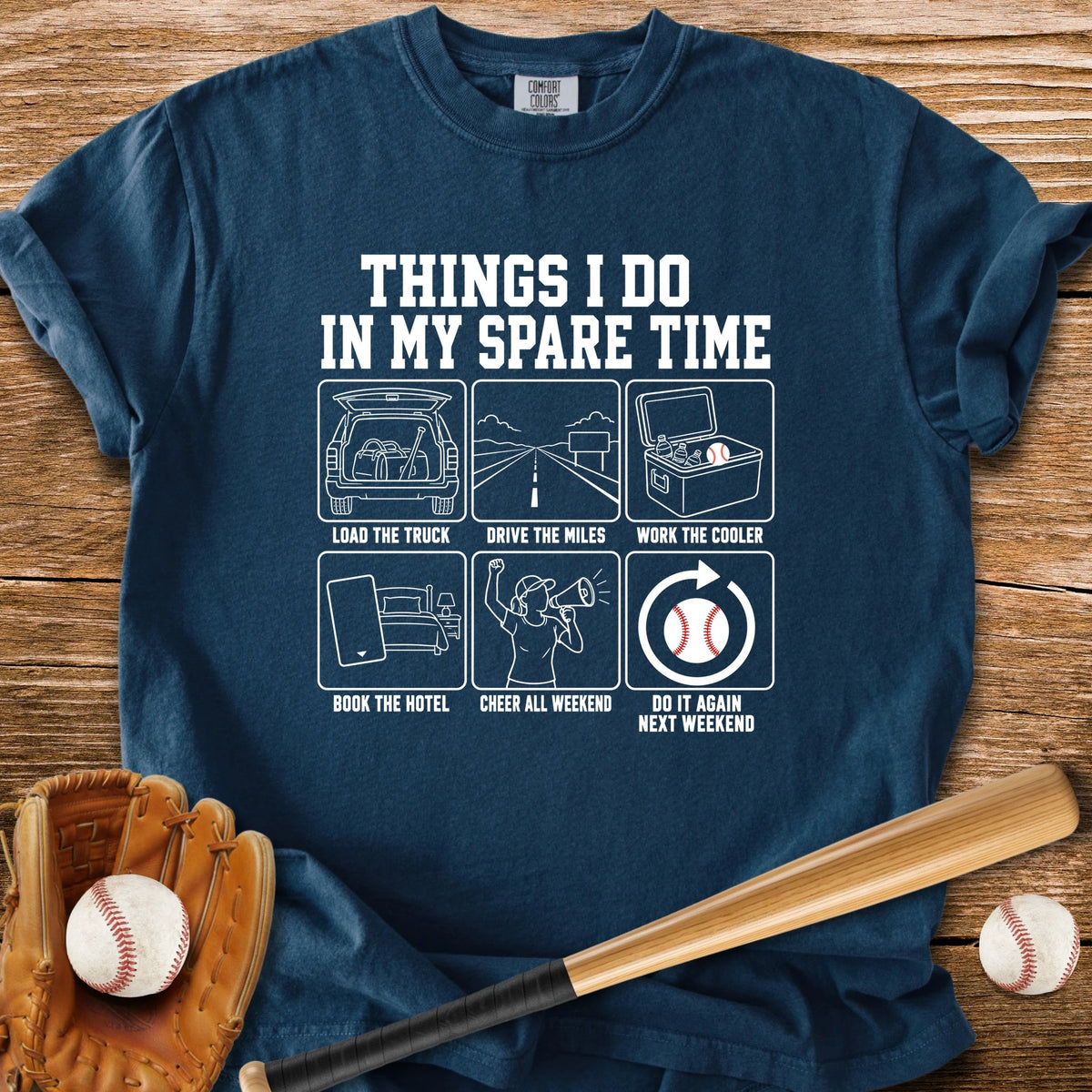 Every Weekend Is Travel Ball - HomeRun PrintsComfort Colors