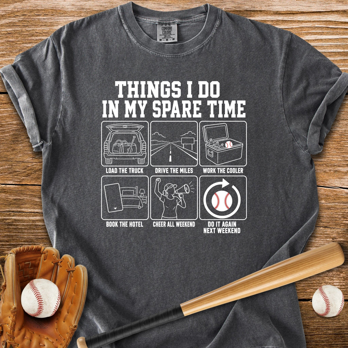 Every Weekend Is Travel Ball - HomeRun PrintsComfort Colors