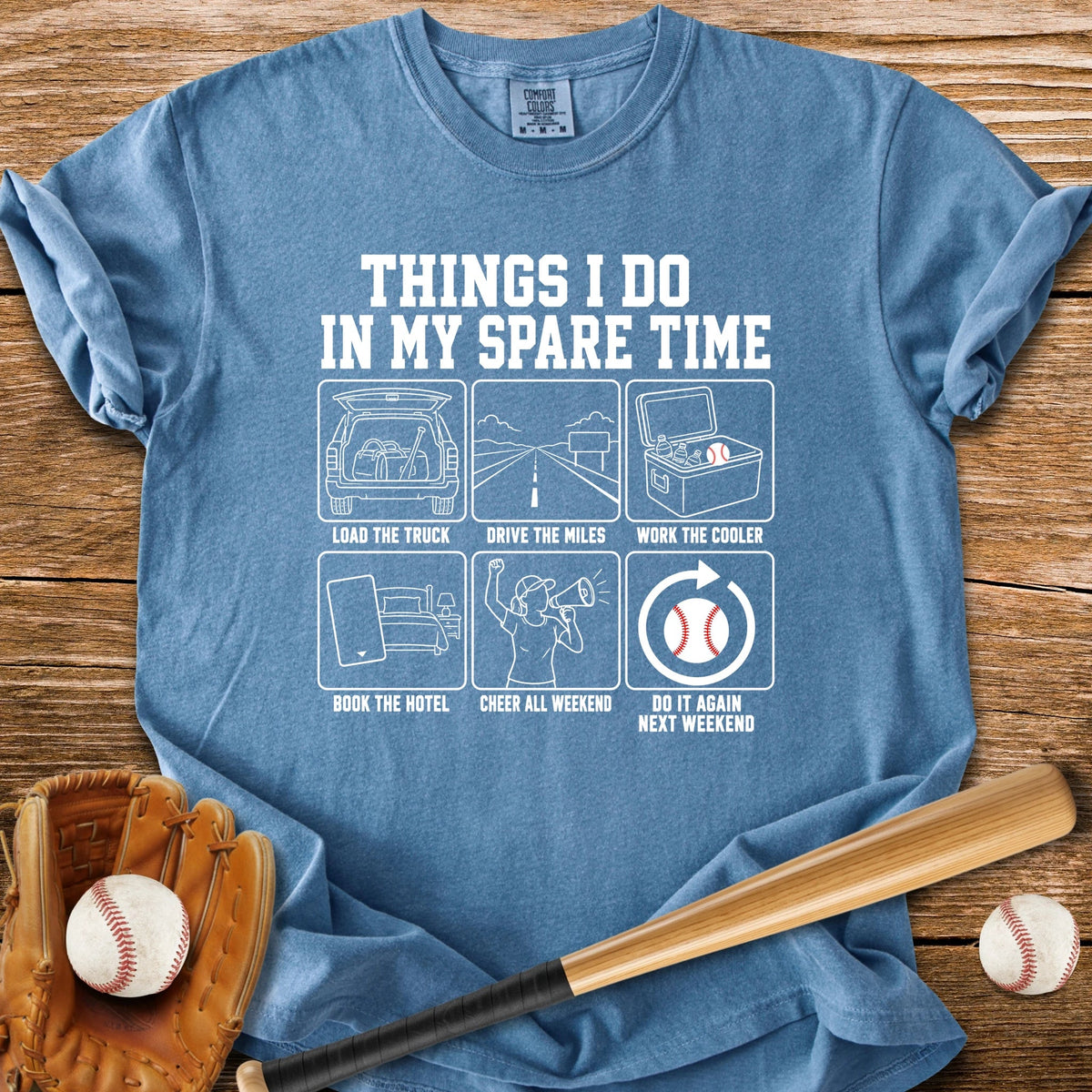 Every Weekend Is Travel Ball - HomeRun PrintsComfort Colors