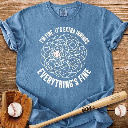 Extra Innings Unraveled Me T-Shirt - HomeRun PrintsComfort Colors