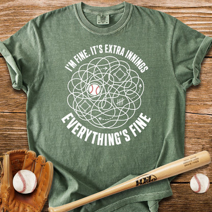 Extra Innings Unraveled Me T-Shirt - HomeRun PrintsComfort Colors