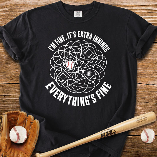 Extra Innings Unraveled Me T-Shirt - HomeRun PrintsComfort Colors