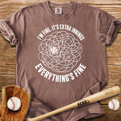 Extra Innings Unraveled Me T-Shirt - HomeRun PrintsComfort Colors