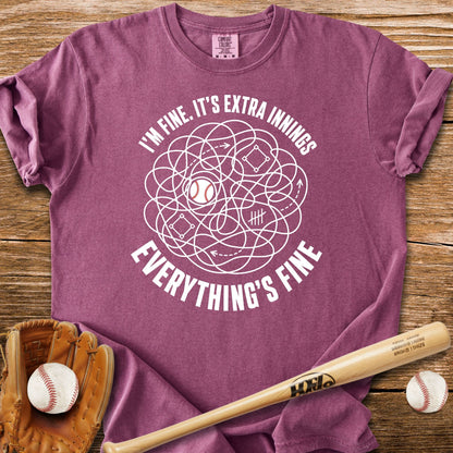 Extra Innings Unraveled Me T-Shirt - HomeRun PrintsComfort Colors
