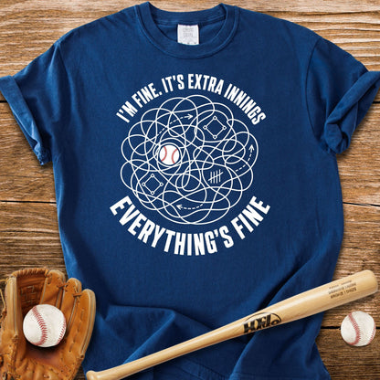 Extra Innings Unraveled Me T-Shirt - HomeRun PrintsComfort Colors