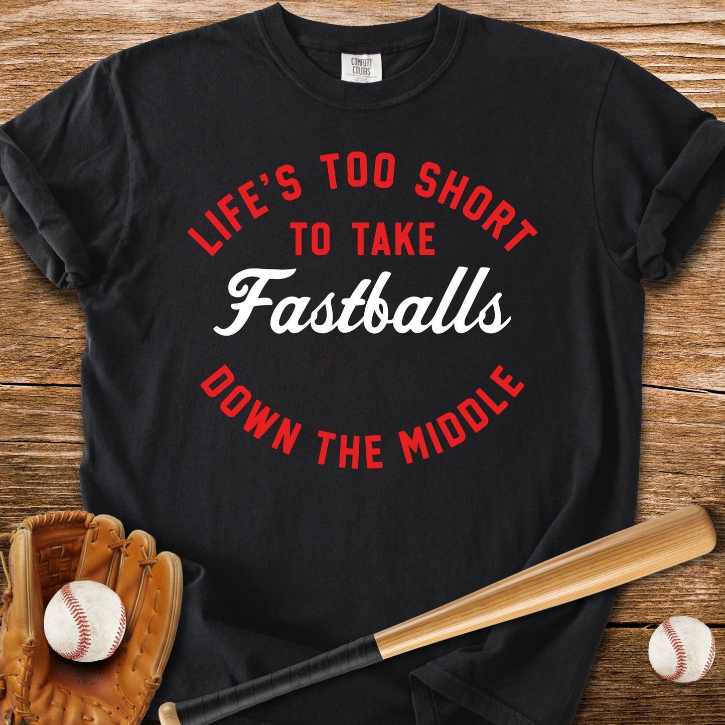 Fastballs Down The Middle - HomeRun PrintsComfort Colors