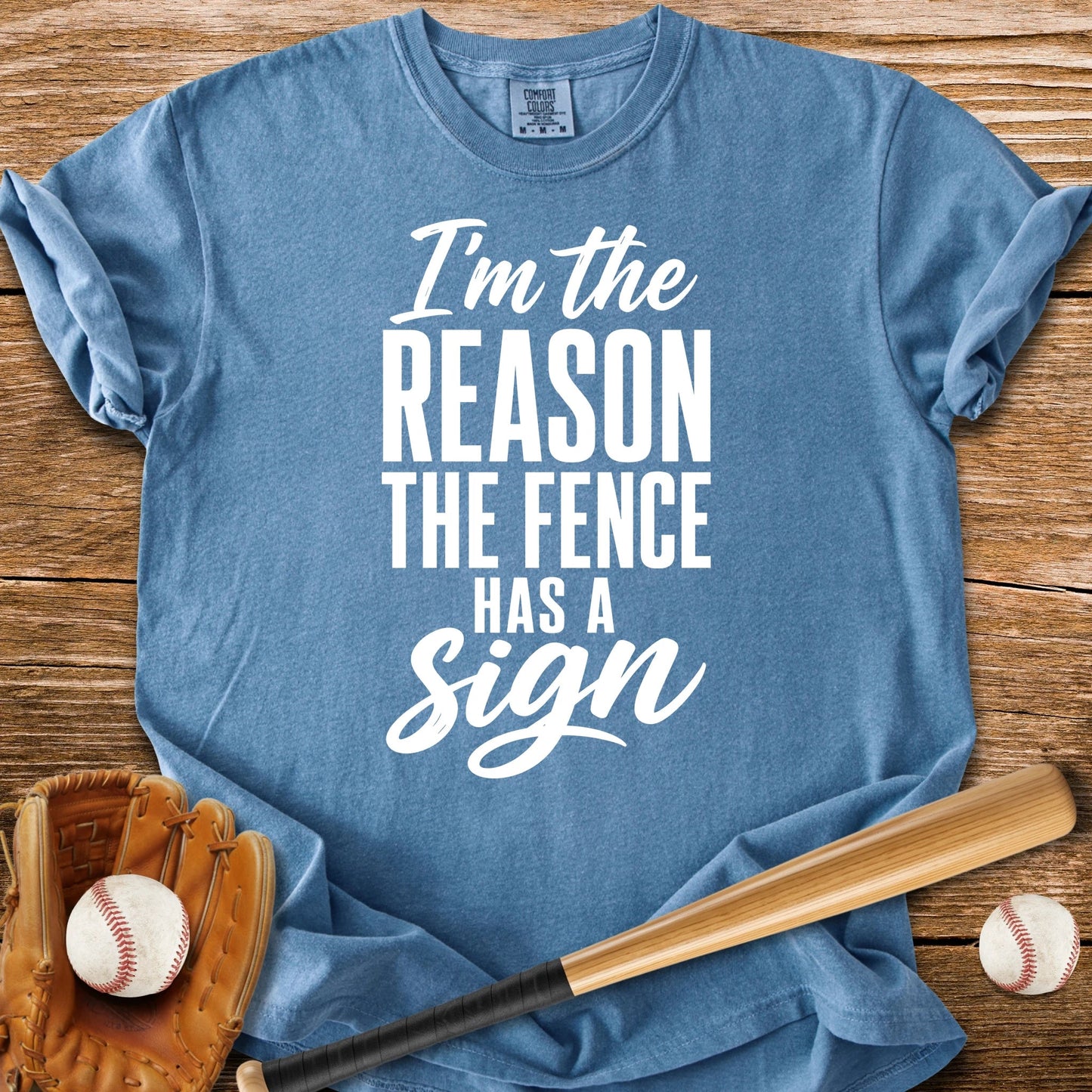 Fence Sign Heckler - HomeRun PrintsComfort Colors