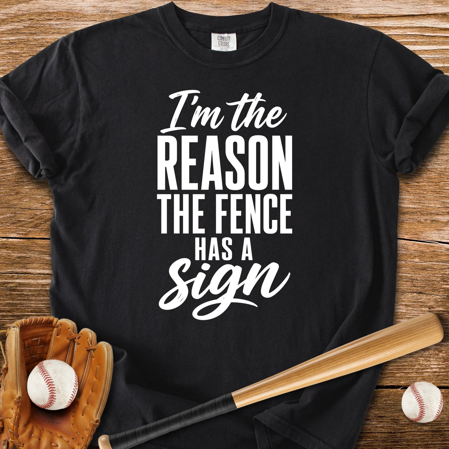 Fence Sign Heckler - HomeRun PrintsComfort Colors