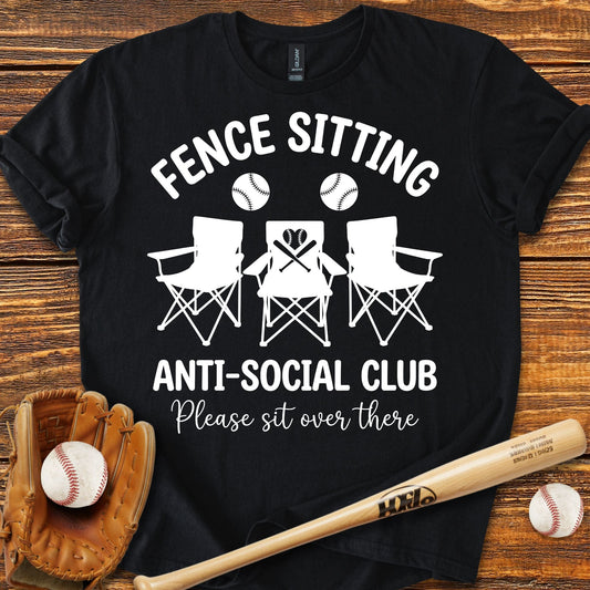 Fence Sitting Baseball s T-Shirt - HomeRun PrintsT-Shirt