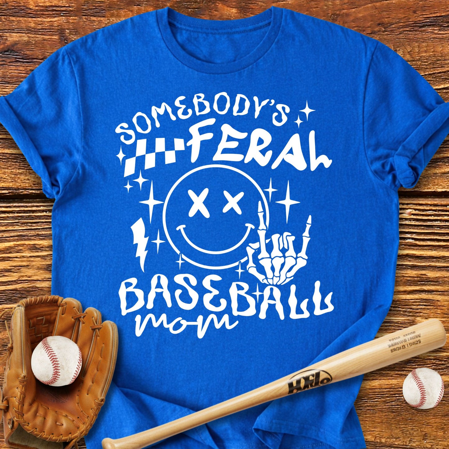 Feral Baseball Mom T-shirt - HomeRun PrintsT-Shirt