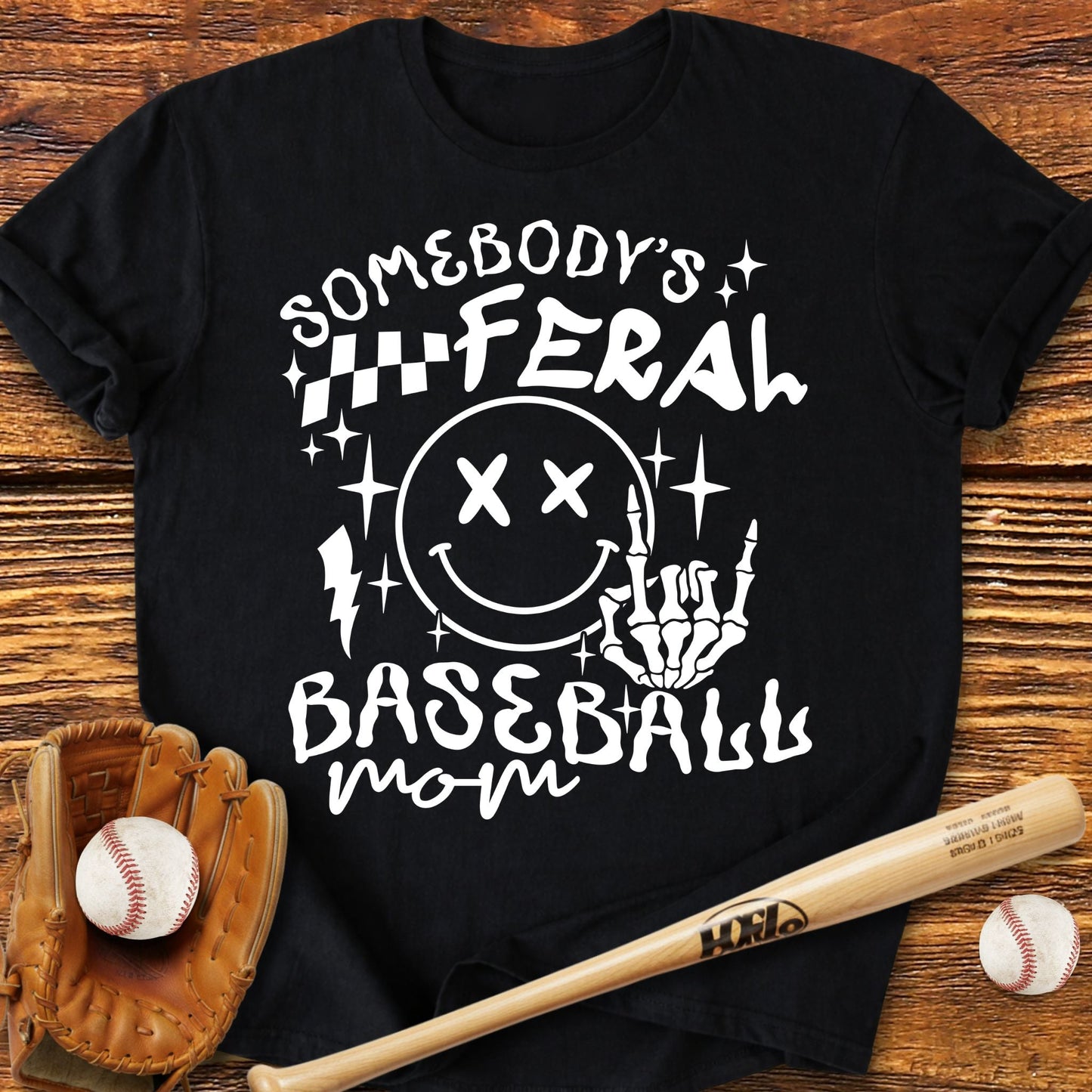 Feral Baseball Mom T-shirt - HomeRun PrintsT-Shirt