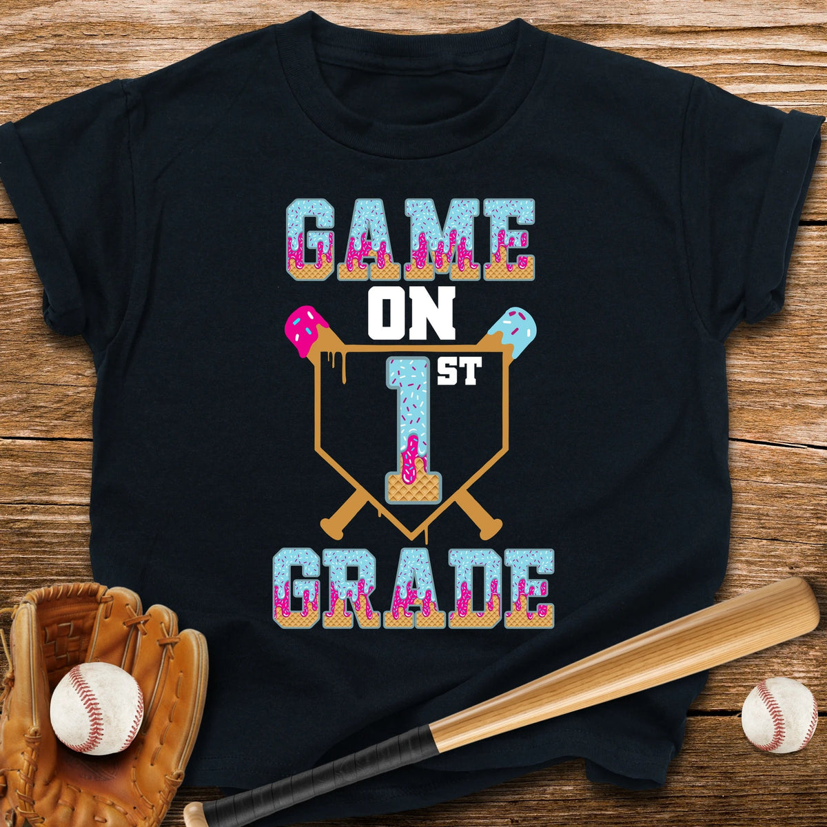 First Grade Game On Youth Tee - HomeRun PrintsKids clothes