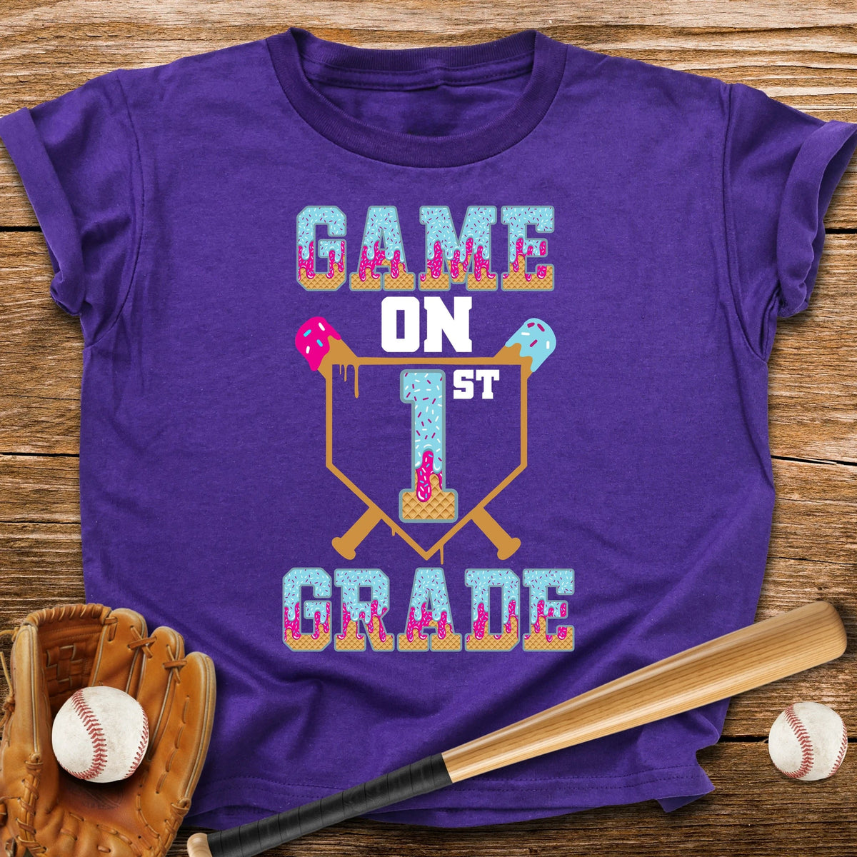 First Grade Game On Youth Tee - HomeRun PrintsKids clothes