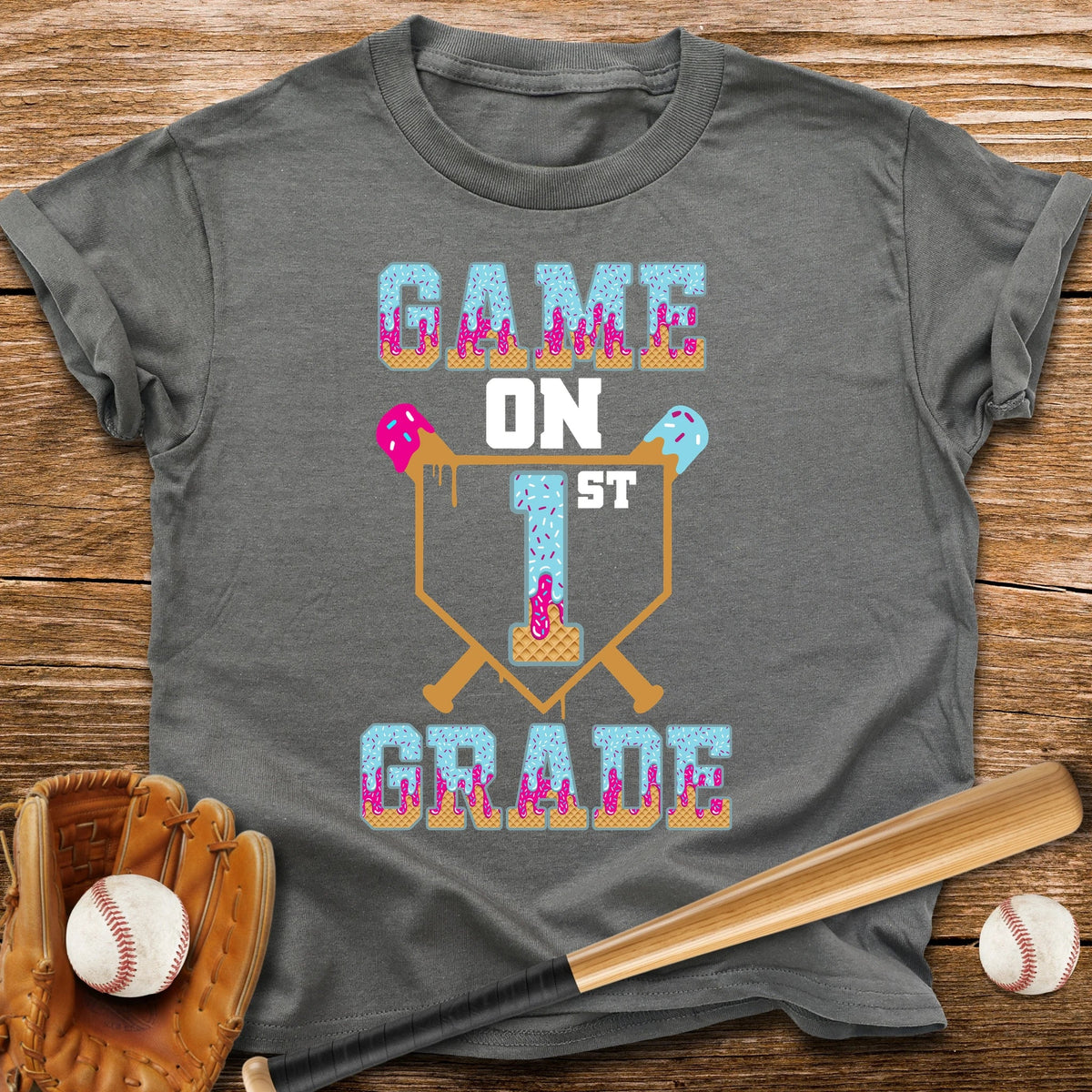 First Grade Game On Youth Tee - HomeRun PrintsKids clothes