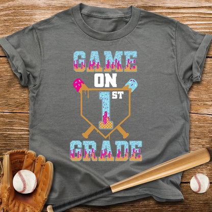 First Grade Game On Youth Tee - HomeRun PrintsKids clothes