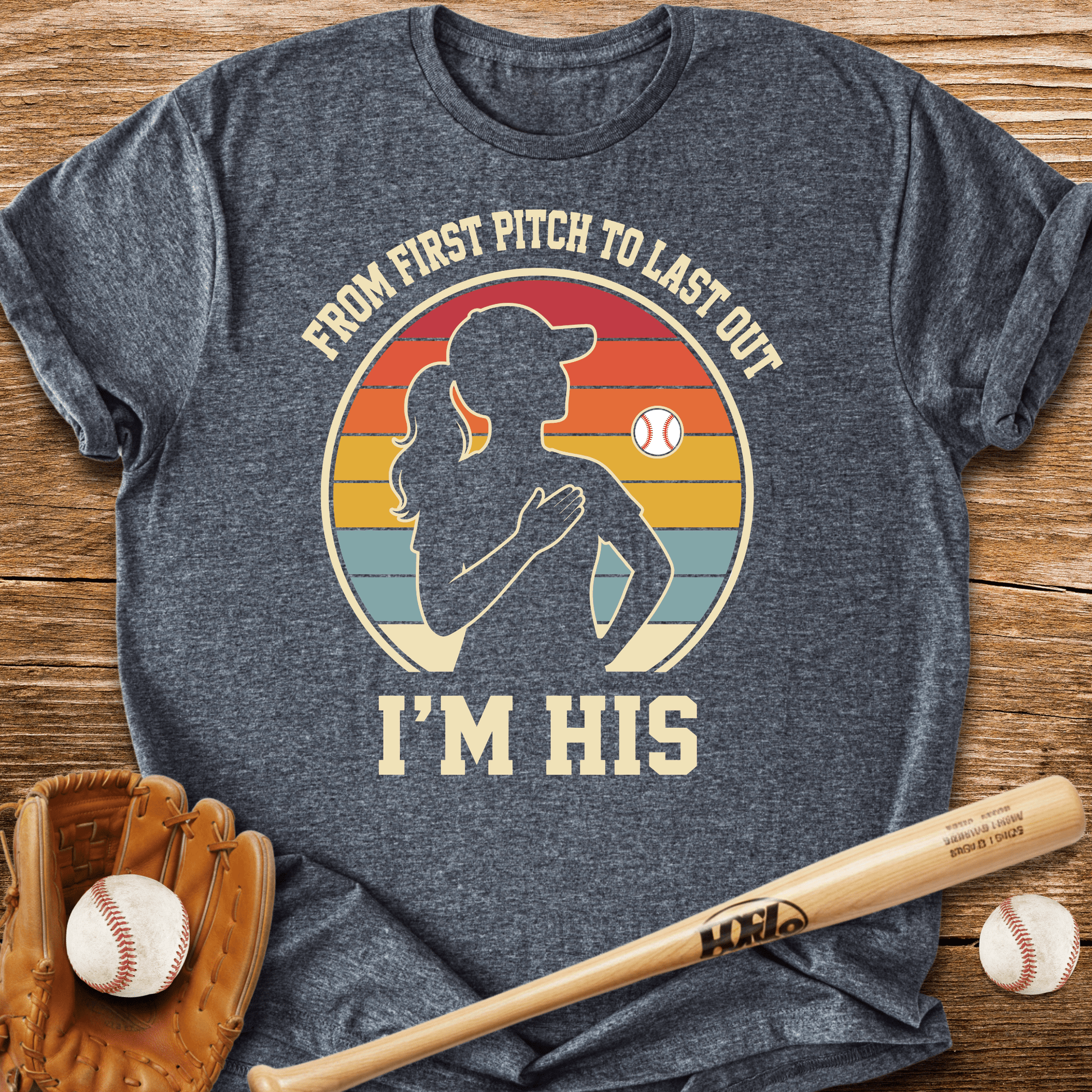 First Pitch To Last Out T-Shirt - HomeRun PrintsT-Shirt