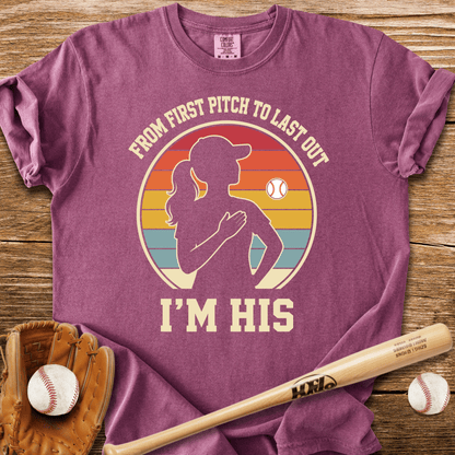 First Pitch To Last Out T-Shirt - HomeRun PrintsComfort Colors
